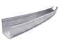 Radius mill finish aluminum box gutter - view 1