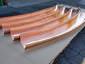 Wide custom radius brownstone copper gutters - view 1