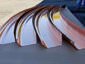 Wide custom radius brownstone copper gutters - view 4