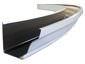 White aluminum radius k-style gutter