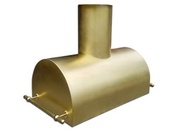 HV034 - Barrel style half round brass range hood