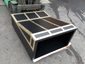Custom hood vent powder coated black with brass bands - view 7