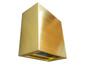 Custom range hood made with brushed brass - view 1