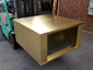 Custom range hood made with brushed brass - view 2