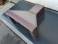 Copper range hood custom made with patina, bandings and rivets - view 3