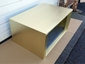 Rectangular brass brushed range hood vent - view 3