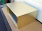 Rectangular brass brushed range hood vent - view 6