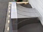 French curve stainless steel hood vent with polished bands and rivets - view 6