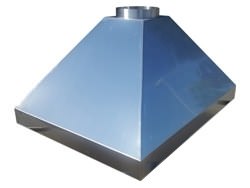 Custom stainless steel hood vent