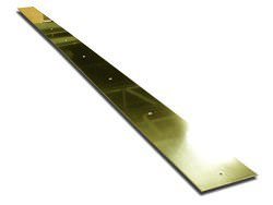 Brass kick plate