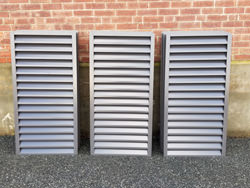 Custom bronze aluminum louvers