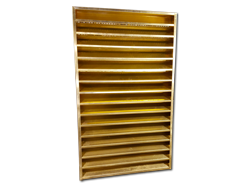 Custom made brass louver