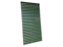 Hartford green custom aluminum louver