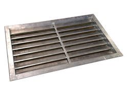 Lead coated copper custom louver with stainless steel frame