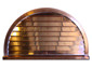 Semi circle non venting copper louver custom made to order - view 3