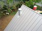 Dove gray aluminum roof panel installation - view 2