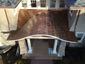 Flat lock copper panel roof installation - view 1