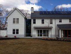 Freedom gray gutter, downspouts and metal roof panels