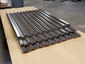 Custom corrugated bronze aluminum wall panels - view 1