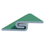 Flat lock roof panels