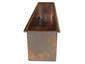 Burnished copper planter with flanges - view 4