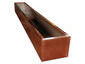 Pre-weathered copper planter with stainless steel liner - view 4