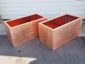 Copper planter with stainless steel liner