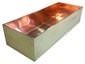 Custom copper insert for wooden planter - view 3