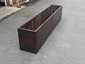 Custom rectangular copper flower box with dark patina finish - view 6