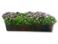 Custom rectangular copper flower box with dark patina finish - view 4