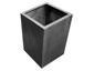 Darkened custom zinc planters with inner flange - view 3