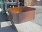 Hammered copper planter burnished - view 3