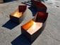 Radius copper planters darkened made to fit around a fountain - view 3
