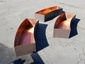 Radius copper planters darkened made to fit around a fountain - view 9