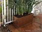 Rectangular copper planter with flanges - view 3