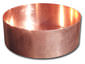 Round copper planter custom fabricated - view 2