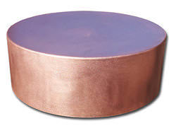 Round copper planter custom fabricated