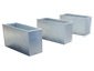 Zinc flower boxes with satin finish and inner flange