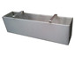 Stainless steel #4 finish flower box with handles