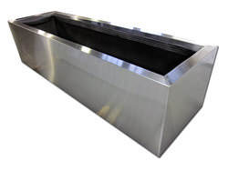 Custom stainless steel planter