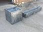 Zinc planters with dark patina finish - view 3