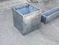 Zinc planters with dark patina finish - view 7