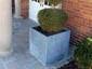 One year exposure - Zinc planter with dark patina finish - view 6