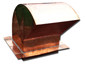 Copper gooseneck roof vent