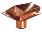 Custom static copper roof vent - view 1