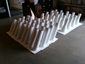 Custom white aluminum stink pipes - view 4