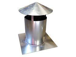 Galvanized steel roof vent without screen