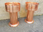 Round copper pipe roof vent with flange for flat roof mount - view 4