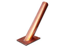 Round copper stink pipe vent