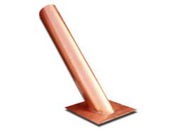 Round copper stink pipe vent